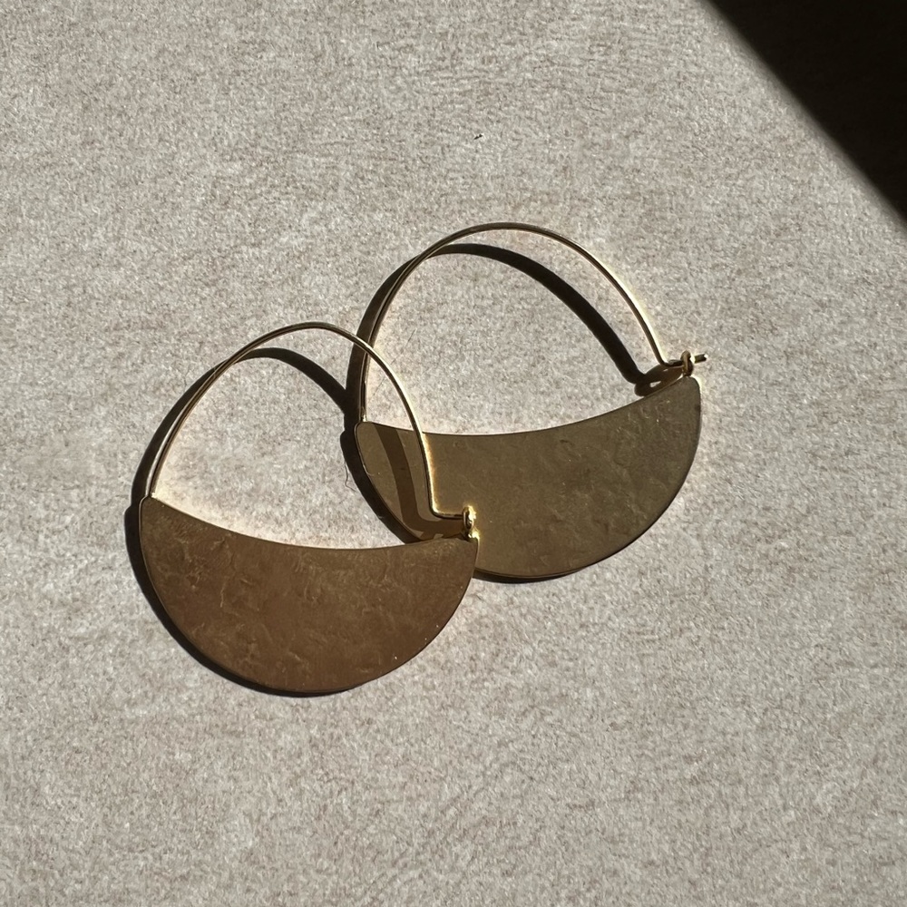 Gold earrings